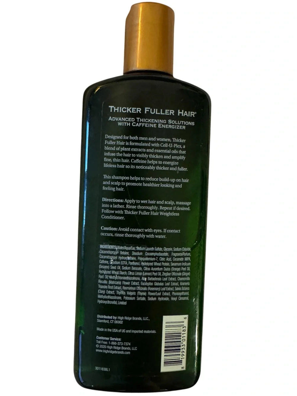 Thicker Fuller Hair Revitalizing Cell-U-Plex with Caffeine Energizer Shampoo